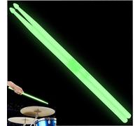 YiPaiSi - Baquetas luminosas de 5 A, luminosas y luminosas que brillan en la oscuridad, con luces brillantes (verde)