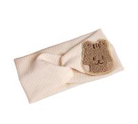 YIPFEN 1 pieza Diademas Bebe, Baby beige Eichhörnchen Kreuz Stirnband, Gedrehtes Stirnband Weiches Elastisches, Haarband Band Gestrickt, Stirnband Baby Mädchen