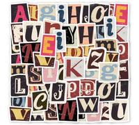 YIPFEN 104 Pegatinas Letras Adhesivas Retro para Scrapbooking Adhesivo Personalizado para Manualidades Decoración Portátil Maleta