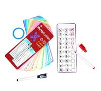 YIPFEN 13 Tarjetas de Aprendizaje del 1x1 Tabla de Multiplicación Reutilizable y Fácil de Limpiar Sin Manchas ni Restos de Color