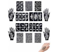 YIPFEN 14 hojas tatuajes temporales para mujer y niña, 247 motivos realistas, plantillas de tatuajes impermeables y fáciles de aplicar, ideales para tatuajes personalizados, fiestas y festivales