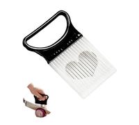 YIPFEN 2 Picadoras Manuales con Tapa Protectora, Tenedor para Cortar Cebollas de Acero Inoxidable, Cortador de Verdura y Patatas para Cocina