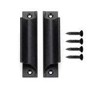 YIPFEN 2 Piezas Manija de Aleación de Aluminio con Tornillos, Tirador Exterior para Balcón, Puerta Corredera, Terraza, de Cajón de Armario, de Cocina para Ventanas, Balcón y Puertas Correderas
