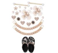 YIPFEN 20 Piezas Cadenas de Strass Oro Rosa, Finas Brillantes para Joyería DIY, Crea accesorios personalizados con elegancia duradera que captan la luz, ideal para mujer
