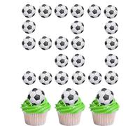 YIPFEN 50 Toppers Fútbol, Decoración Tarta & Cupcakes para Cumpleaños Niños, Fiestas Temáticas Deportivas. Kit para Crear un Ambiente Festivo Inolvidable.