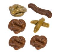 YIPFEN 6 Pcs Caca De Broma Caca De Juguete Mierdas De Broma Mojon De Broma Mierda Caca De Broma Realista Viene Adecuado Para El Día De Los Inocentes De Halloween