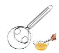 YIPFEN Batidor Danés de Masa, Mezclador de Masa de Acero Inoxidable, Batidor de Cocina para Pan, Masa, Pasteles, Repostería y Más