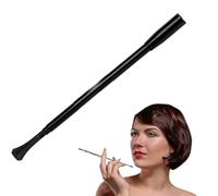 YIPFEN Boquilla para cigarrillos, Porta cigarrillos, Boquilla extensible, Pitilleras para mujer, Boquilla larga estilo Audrey Hepburn, Accesorios para fiestas y cosplay (Largo y extensible) (Negro)