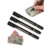 YIPFEN Detector Billetes Falsos Rotulador 4 Unidades Negro Profesional para Euro y Todas las Divisas, seguridad rápida contra fraude en tu negocio.