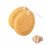 YIPFEN Esponjas Bebé Recién Nacido, Pack 2, Fibra de Madera Natural Form-Jabón, Suave con Piel Delicada, Secado Rápido Anti-Moho e Ideal para Higiene Infantil Segura