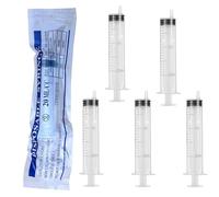 YIPFEN Jeringas 20ml, 6 Unidades, Sin Aguja, Plástico Desechable Aséptico, Envase Individual. Ideal para Alimentación Animal, Laboratorio y Medición Precisa.