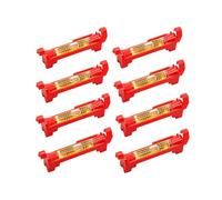 YIPFEN Mini Nivel de Burbuja de Cuerda, 8 Unidades Rojo - Nivelación Precisa para Albañilería, Fontanería y Canalones. Fabricado en Plástico Robusto, Ligero y Duradero. ¡Imprescindible!