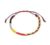 yipima Pulsera trenzada de colores hecha a mano para mujeres y hombres, budismo tibetano, pulsera de cuerda roja y negra para protección, buena suerte, joyería infinita, Medio, Nailon, No es una