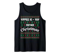 Yippee Ki-Yay Madre Navidad Suéter Feo Diseño Camiseta sin Mangas