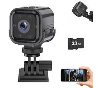YipuVR Cámara de seguridad Guardhouse, cámara espía inalámbrica HD de 1080p, WiFi oculta con visión nocturna, alertas de detección de movimiento, audio bidireccional, batería de 6 horas para el hogar