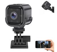 YipuVR Guardhouse - Cámara de seguridad, cámara espía inalámbrica HD de 1080p, WiFi oculta con visión nocturna, alertas de detección de movimiento, audio bidireccional, batería de 6 horas para el