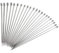YIQI - Agujas de tejer (14 cm, 36 cm), juego de agujas de tejer de acero inoxidable, que consta de 2,0 mm, 2,5 mm, 3,0 mm, 3,5 mm, 4,0 mm, 4,5 mm, 5,5 mm, 6,0 mm, 7,0 mm, 8,0 mm, 11 pares)