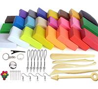 YIQI Arcilla Artesanal Polimérica, 24 Colores Modelo Horno, DIY Moldeado Suave con Herramientas y Accesorios Mejor Regalo para Niños