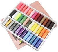 YIQI Hilo de Coser (39 Colores Surtidos), Hilo Fuerte para Coser a Mano en máquinas de Coser, Juego avanzado de Carrete de Hilo de poliéster, Suministros de Costura Coloridos