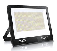 YIQIBRO Foco LED Exterior 200W, IP67 Impermeable Proyector LED, 20000LM 6500K Super Brillante Blanco Frío Luz de Seguridad, Potente Luces Exterior para Garaje,Jardín,Estadio,Almacén,Fábrica,Taller