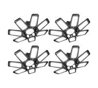 YIQIBRO Luz de Garaje LED Lampara - Luz LED Garaje 35W 3500LM 6500K 4 Piezas con 7+1 Paneles Deformables Lamparas de Techo E27/E26 para Taller, Sótano