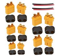 Yiqigou 5 pares XT60H cubierta conector macho hembra, terminal de descarga de batería de litio para Rc Lipo Modelo RC y más