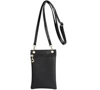 YIQILAIYA Bolso para Teléfono Móvil, Bolso Bandolera para Mujer y Hombre, Bandolera Ajustable que se Puede Quitar para ir de Compras o Salir (negro)