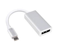 YiQinzcxg 10 cm largo tipo C a Displayport adaptador cable macho conector hembra cable para portátil monitores fuente de vídeo