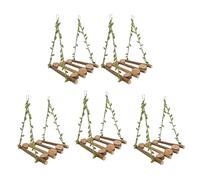 YiQinzcxg 5lots - Puente colgante para loros, juguete para mascotas, pájaros, jaula para loros, cacatúas