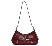 YiQinzcxg Bolso de hombro con hebilla para mujer, bolso de hombro retro para mujer, bolso de hombro retro para todas las mujeres diarias piel de la axila bolso de invierno hebilla hombro retro axila