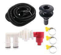 YiQinzcxg Buque Livewell aireador estructura de puerta de drenaje expertos oxigenación fácil instalación para equipo de pesca de agua de mar alta ejecución Livewell ventilador