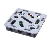 YiQinzcxg Caja de rompecabezas de actividad multiuso para gatos, juguete con campanas extraíbles, mejora la inteligencia y la flexibilidad