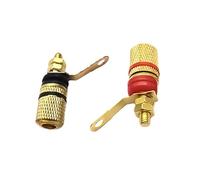 YiQinzcxg Conectores de altavoz de 4 mm para banana, conectores de conexión a conector banana, montaje fácil, chapado en oro