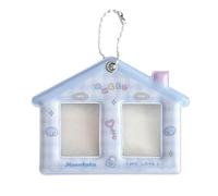 YiQinzcxg Coreano Popular Foto Tarjetero Llavero Portatarjetas de identificación con autobús estudiantil tarjetas colgante llavero para la escuela oficina tarjeta foto titular colgante, azul