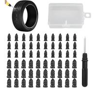 YiQinzcxg Crisis Identity Kit de 60 salidas vulcanizadoras para neumáticos de coche, camión, pinchazos, kit de reparación de salida de vacío