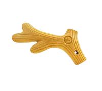 YiQinzcxg Cuerno de pino natural/forma de hueso masticar juguetes para perros seguro masticar juguetes de dentición palo para grandes razas dientes salud mascota indestructible