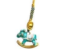 YiQinzcxg Elegante llavero de caballo balancín, soporte para teléfono móvil, versátil, elegante adorno de metal, accesorio de bolsillo para el uso diario. Soporte para teléfono móvil, c, Talla única