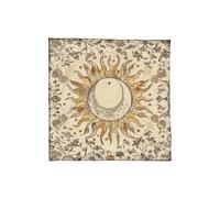 YiQinzcxg Estera de adivinación bordada premium con símbolos del tarot para la práctica espiritual y rituales portátiles, accesorios de tarot amigables para viajes