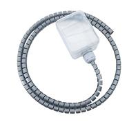 YiQinzcxg Estuche de gancho de pesca impermeable con tubo protector diseño compacto para accesorios de pesca al aire libre organizador de plástico transparente