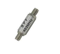 YiQinzcxg Filtro de paso de banda de 403 MHz, baja pérdida de inserción 2 50, supresión para radio, astronomía, transmisión de dispositivos eléctricos, filtro de paso de banda de metal