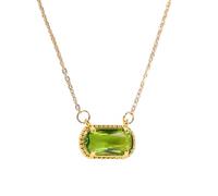 YiQinzcxg Hermoso collar de circón colgante elíptico personalizado cadena de clavícula joyería elegante para aniversario o cumpleaños collar de circón, talla única, como se describe, como se describe