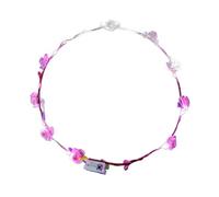 YiQinzcxg Juego de 10 coronas de flores iluminadas único disco de flores ornamento para ocasiones festivales y bailes discoteca luminaria diademas