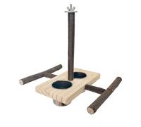 YiQinzcxg Loro lijado arañazos perca entrenamiento aves alimentación tazas jaula juguete barra de juguete juguete moler suministros de percha