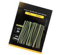 YiQinzcxg Manguitos de pesca con punta de goma, 54 mm/40 mm, protección antigancho para accesorios de pesca, mangas antienredos, conectar con ganchos