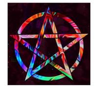 YiQinzcxg Mantel de Divinations para mesa con diseño astrológico de oráculo de tarot