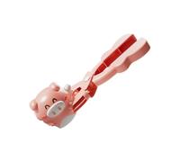 YiQinzcxg Muñeco de nieve para batallas de nieve ergonómico y seguro de dibujos animados bola de nieve de plástico para actividades al aire libre invierno