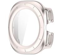 YiQinzcxg Smartwatch Carcasa PC Protector de Cristal para Watch 7 2025 47 Mm Protector de Pantalla Carcasa Marco Seguro Rápido Colocación y Desmontaje Inteligente Carcasa con Cristal Transparente