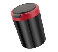 YiQinzcxg Soporte para bebidas para coche, cenicero de viaje, con tapa y luz LED, cubo de ceniza decorativo, cenicero, contenedor de basura