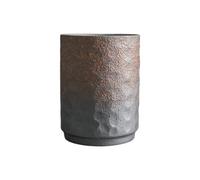 YiQinzcxg Taza de cerámica quemada al horno 220 ml diseño con lados rectos accesorios de cocina funcional bar para café expreso y bebidas calientes. Taza de café hecha a mano con lados rectos