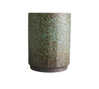 YiQinzcxg Taza de cerámica quemada al horno 220 ml diseño con lados rectos accesorios de cocina funcional bar para café expreso y bebidas calientes. Taza de café hecha a mano con lados rectos